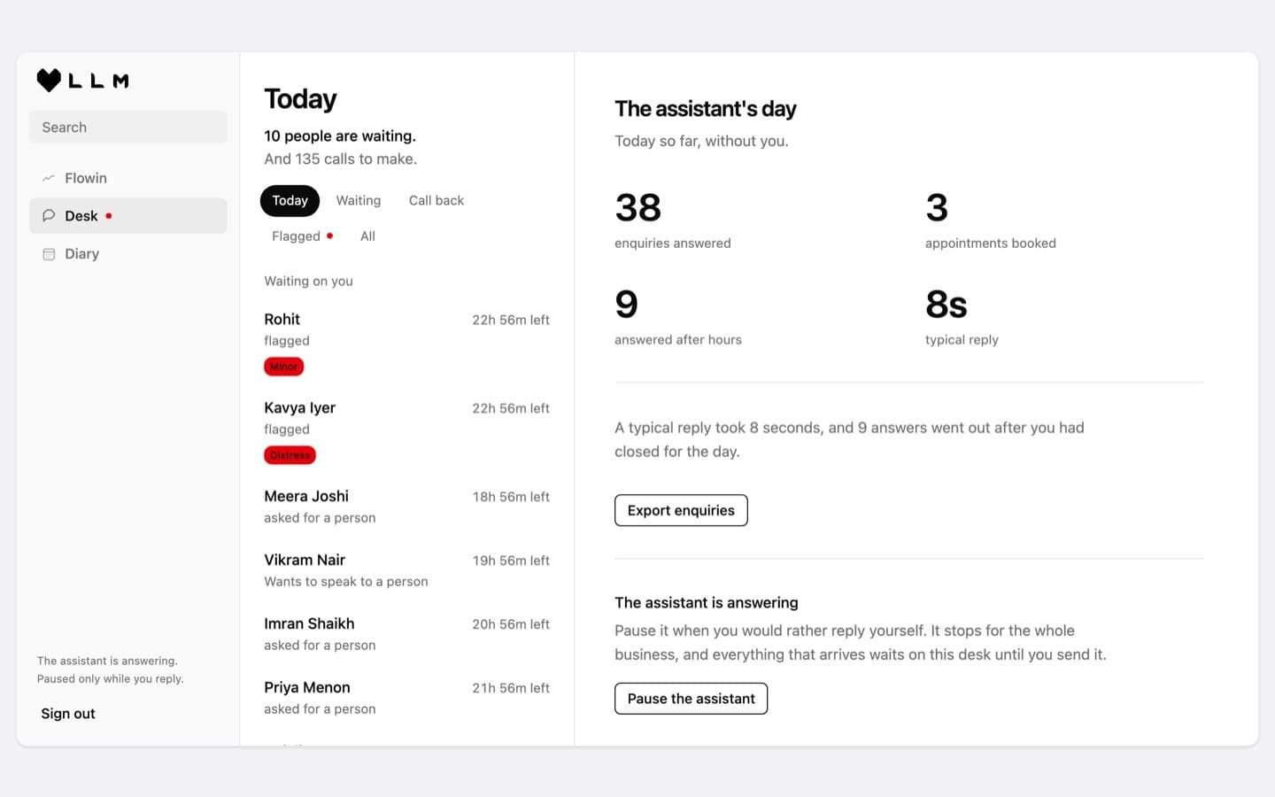 The WhatsApp agent platform desk